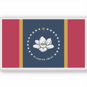 Adesivo Bandeira do Mississippi