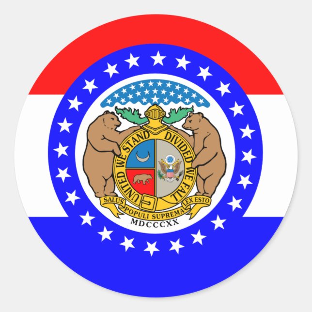 Adesivo Bandeira do Missouri (Frente)