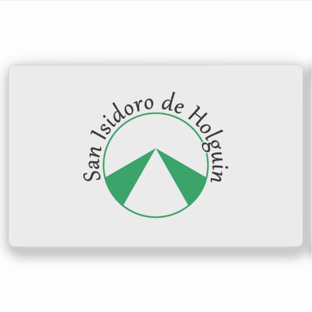 Adesivo Bandeira do município de Holguín, Cuba (Frente)