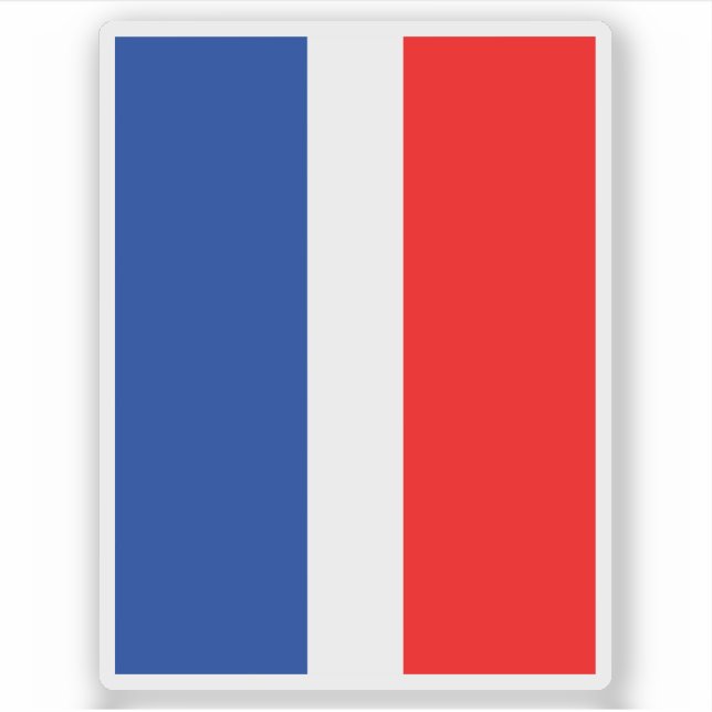 Adesivo Bandeira do município de Schaan, Liechtenstein (Frente)