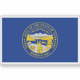 Adesivo Bandeira do Nebraska