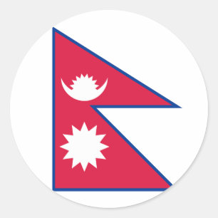 Adesivo Bandeira do Nepal (nepalês)
