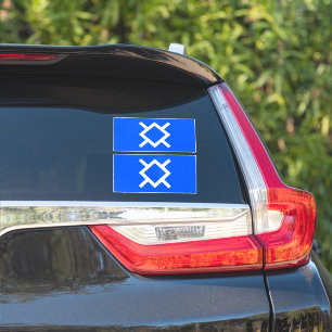 Adesivo Bandeira do Norte Cheyenne, 2 autocolantes