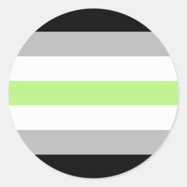 Adesivo Bandeira do Orgulho Agênero – Identidade LGBTQIA+ 