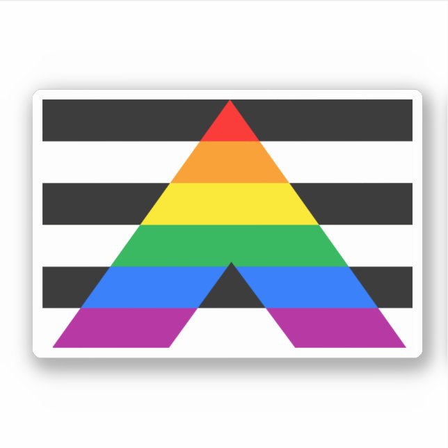 Adesivo Bandeira do Orgulho Aliado (Frente)