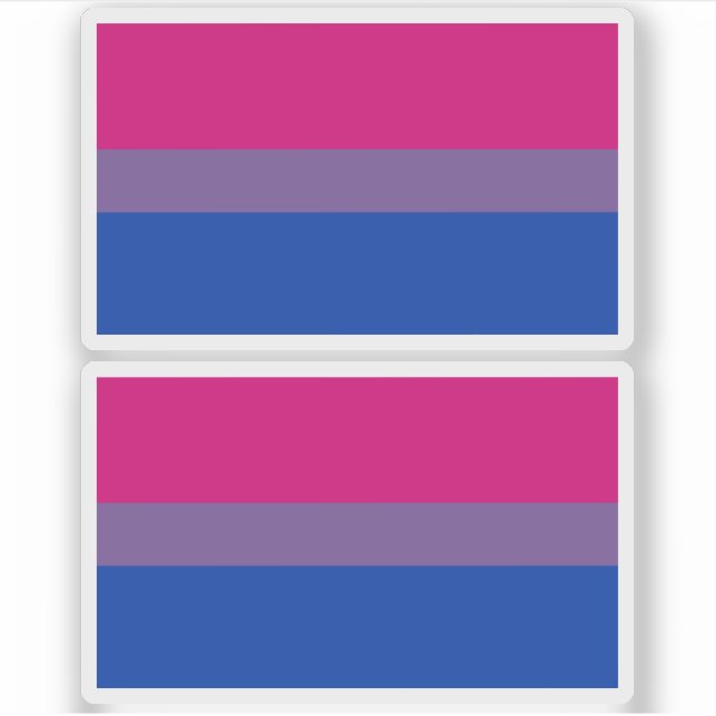 Adesivo Bandeira do Orgulho Bissexual (Frente)