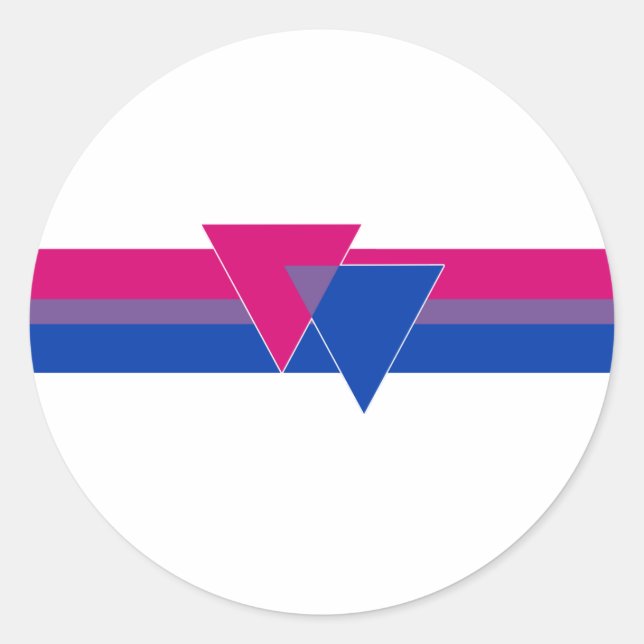 Adesivo Bandeira do Orgulho Bissexual (Frente)