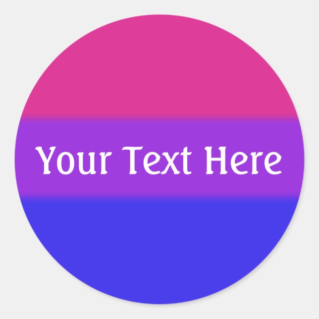 Adesivo Bandeira do Orgulho Bissexual de Queda (Frente)