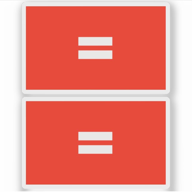 Adesivo Bandeira do Orgulho da Igualdade (Frente)