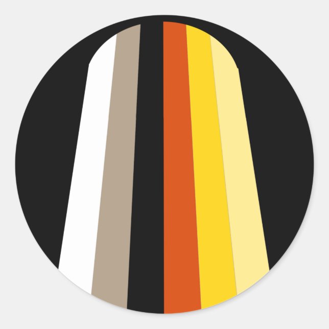Adesivo Bandeira do Orgulho de Cabelo Longo (Frente)