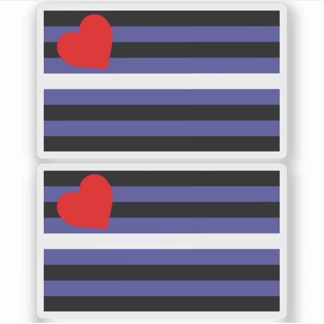 Adesivo Bandeira do Orgulho de Couro (Frente)