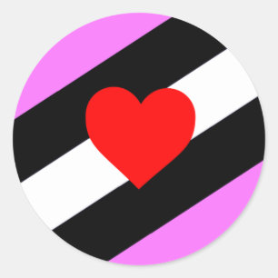 Adesivo Bandeira do Orgulho de Rapariga de Couro