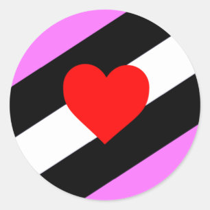 Adesivo Bandeira do Orgulho de Rapariga de Couro