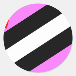 Adesivo Bandeira do Orgulho de Rapariga de Couro