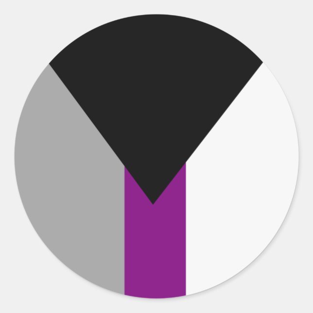 Adesivo Bandeira do Orgulho Demissexual (Frente)