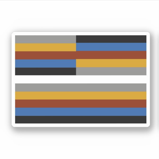 Adesivo Bandeira do Orgulho Freak (Frente)