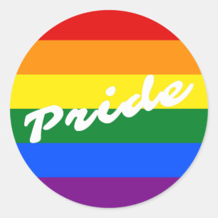 Adesivo Bandeira do orgulho gay do arco-íris do logotipo