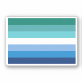 Adesivo Bandeira do Orgulho Gay Masculino (Azul)