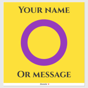 Adesivo Bandeira do Orgulho Intersexual