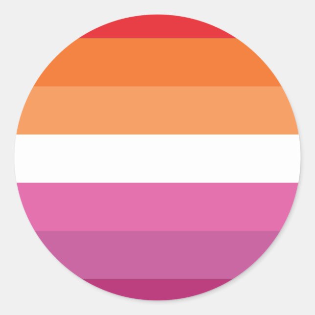 Adesivo Bandeira do Orgulho Lésbico (Frente)