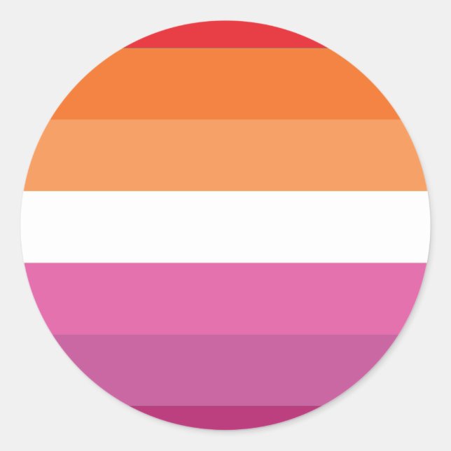 Adesivo Bandeira do Orgulho Lésbico (Frente)