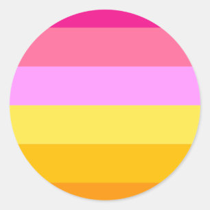 Adesivo Bandeira do Orgulho Lésbico (Dawn)