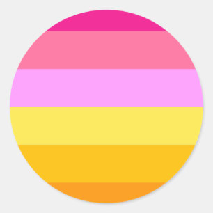 Adesivo Bandeira do Orgulho Lésbico (Dawn)