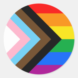 Adesivo Bandeira do Orgulho Progressivo LGBTQ+