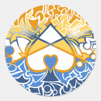 Adesivo Bandeira do Orgulho Sol e Mar Aroace com Zigue-Zag