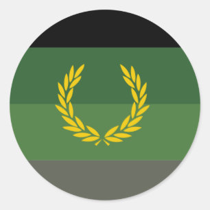 Adesivo Bandeira do Orgulho Uniforme Militar
