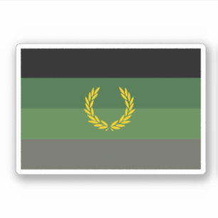 Adesivo Bandeira do Orgulho Uniforme Militar