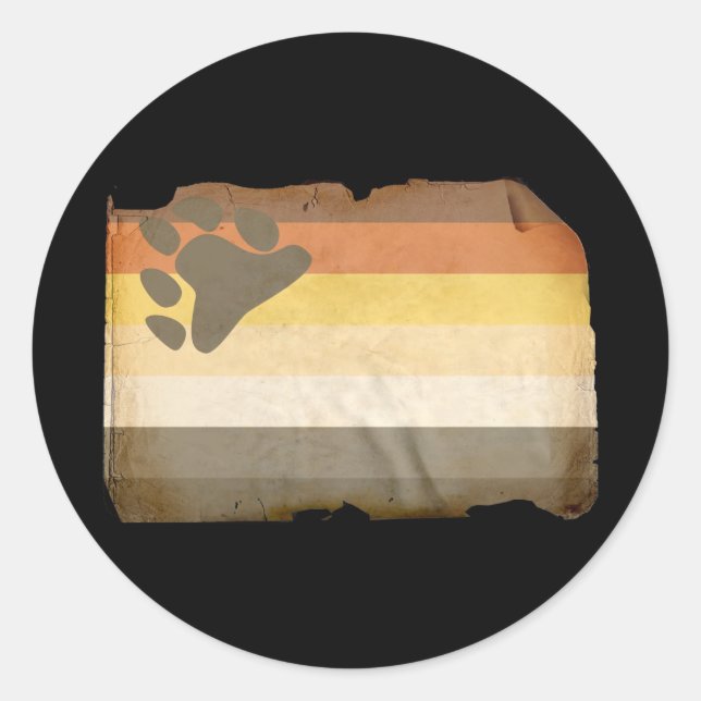 Adesivo Bandeira do Orgulho Vintage (Frente)