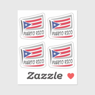 Adesivo Bandeira do Orgulho X em Porto Rico