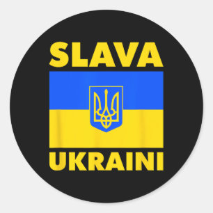 Adesivo Bandeira do País Ucrânia Orgulho Slava Ukraini
