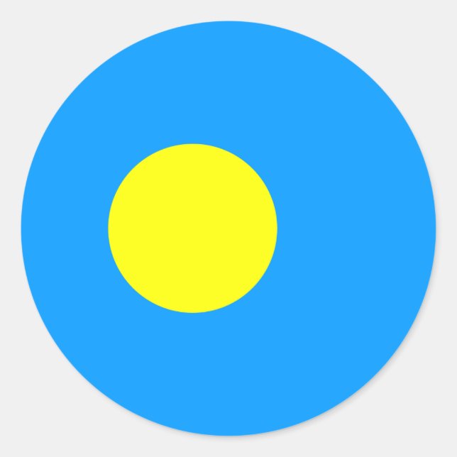 Adesivo Bandeira do Palauão, Bandeira de Palau (Frente)