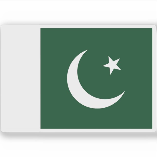 Adesivo Bandeira do Paquistão (Frente)