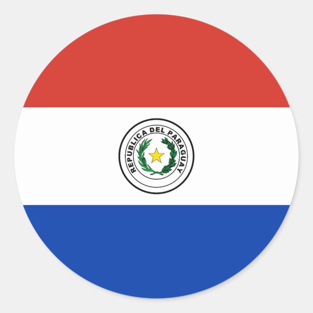 Adesivo Bandeira do Paraguai (Frente)