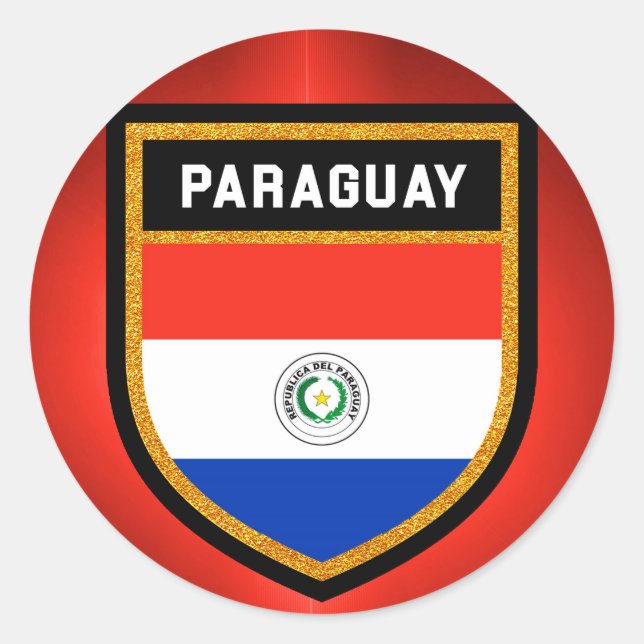 Adesivo Bandeira do Paraguai (Frente)