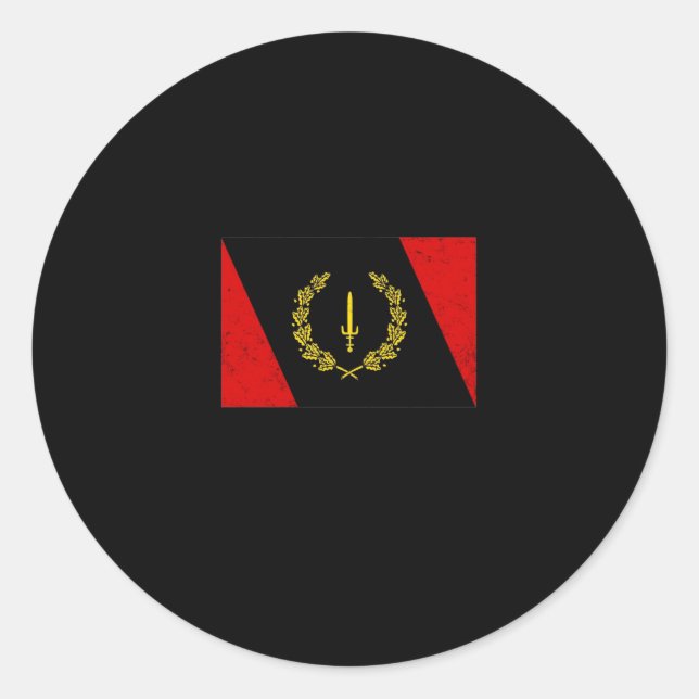 Adesivo Bandeira do Patrimônio Negro Americano em 1967 (Frente)