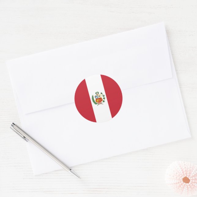 Adesivo Bandeira do Peru (Envelope)