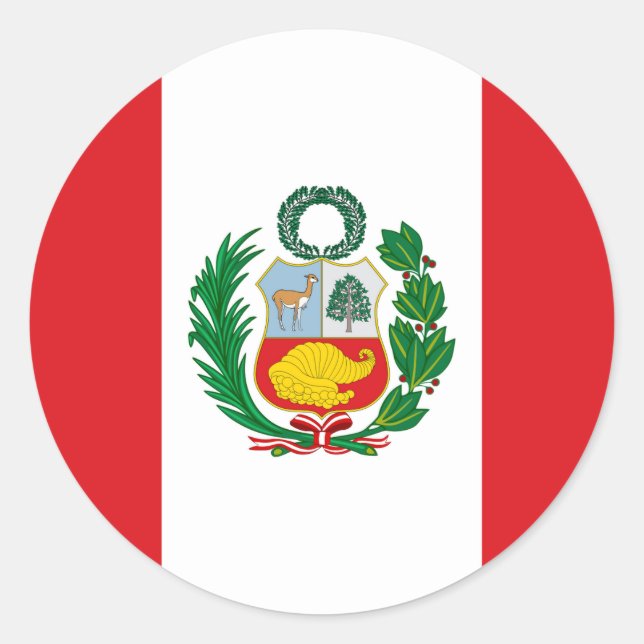 Adesivo Bandeira do Peru (Frente)