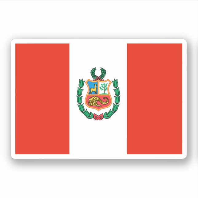 Adesivo Bandeira do Peru (Frente)