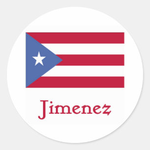 Adesivo Bandeira do porto-riquenho de Jiménez