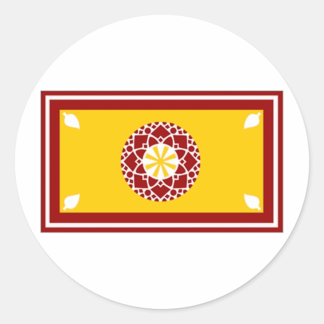 Adesivo Bandeira do Presidente do Sri Lanka (Frente)