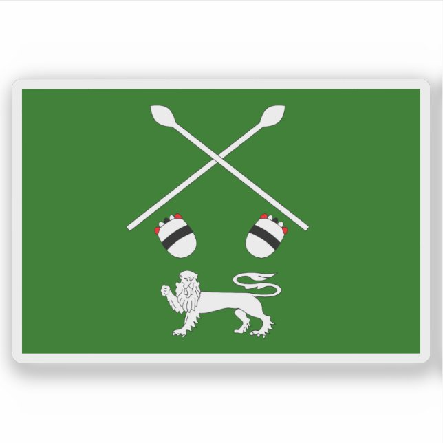 Adesivo Bandeira do Reino de Ankole, Uganda (Frente)