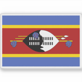 Adesivo Bandeira do Reino de Eswatini