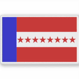 Adesivo Bandeira do Reino de Tuamotu (1832-1843)