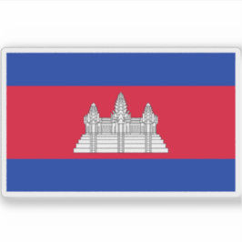 Adesivo Bandeira do Reino do Camboja