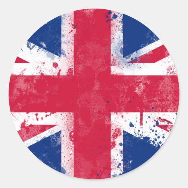 Adesivo Bandeira do Reino Unido ou do Jack da União (Frente)