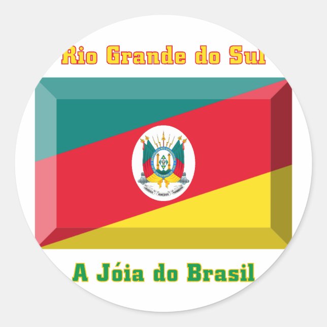 Adesivo Bandeira do Rio Grande do Sul (Frente)